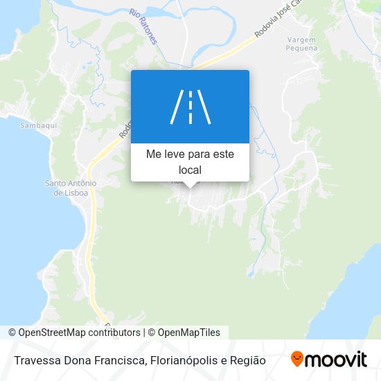 Travessa Dona Francisca mapa