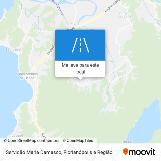 Servidão Maria Damasco mapa
