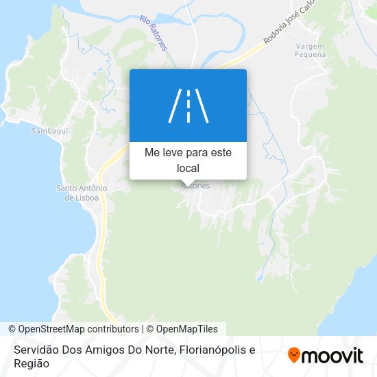 Servidão Dos Amigos Do Norte mapa