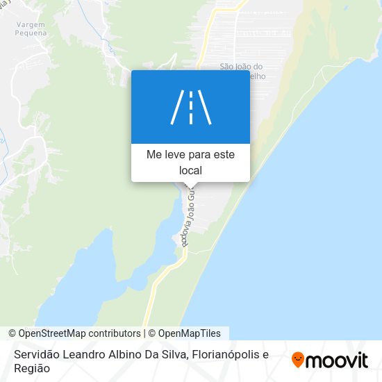 Servidão Leandro Albino Da Silva mapa