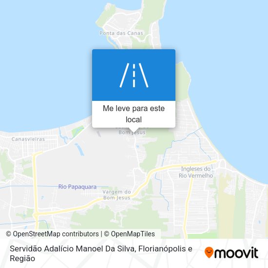 Servidão Adalício Manoel Da Silva mapa