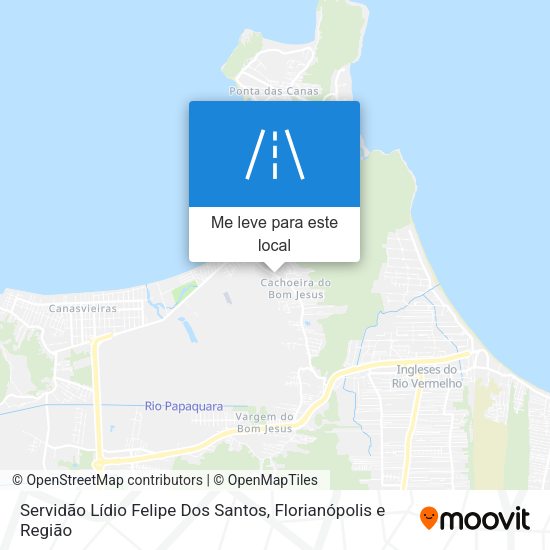 Servidão Lídio Felipe Dos Santos mapa