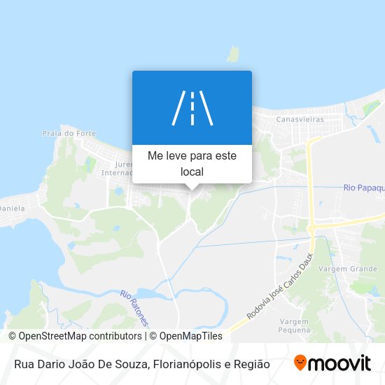 Rua Dario João De Souza mapa