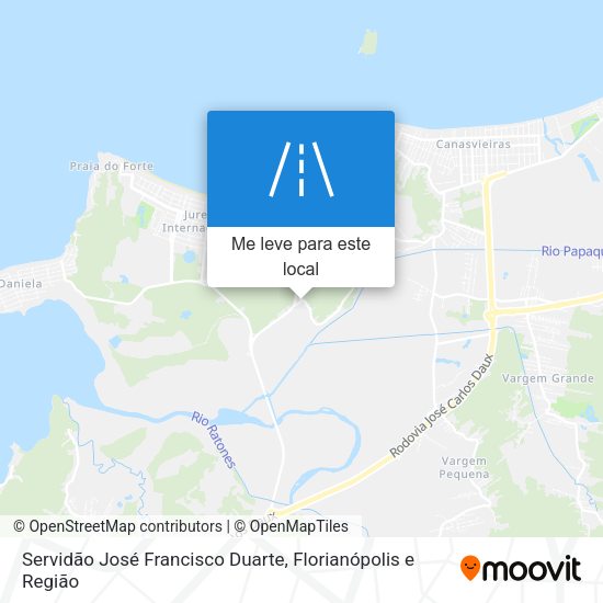 Servidão José Francisco Duarte mapa