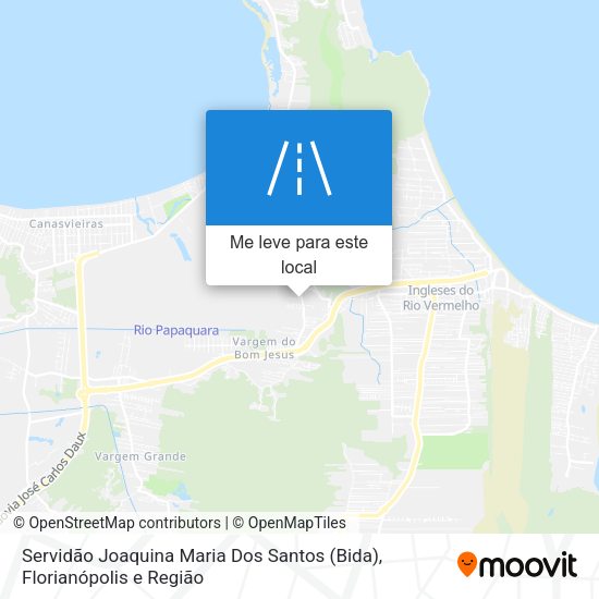Servidão Joaquina Maria Dos Santos (Bida) mapa