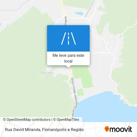 Rua David Miranda mapa