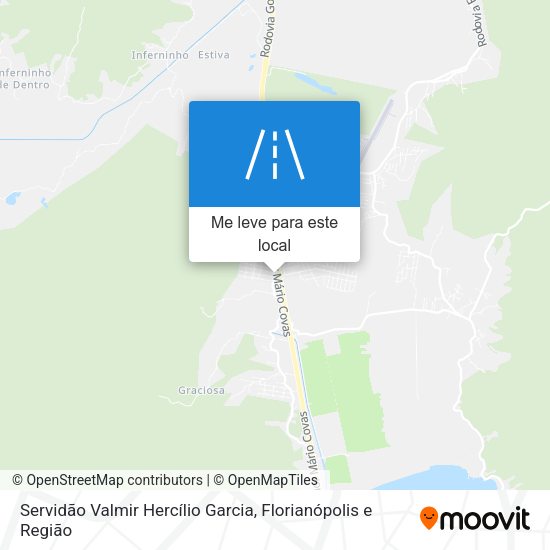 Servidão Valmir Hercílio Garcia mapa