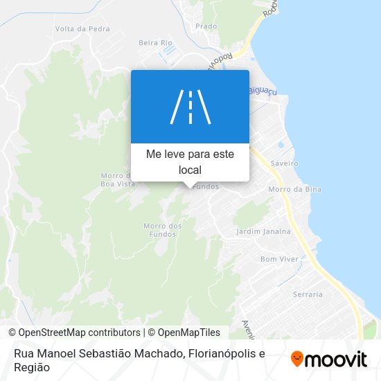 Rua Manoel Sebastião Machado mapa