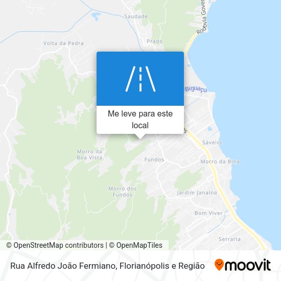 Rua Alfredo João Fermiano mapa