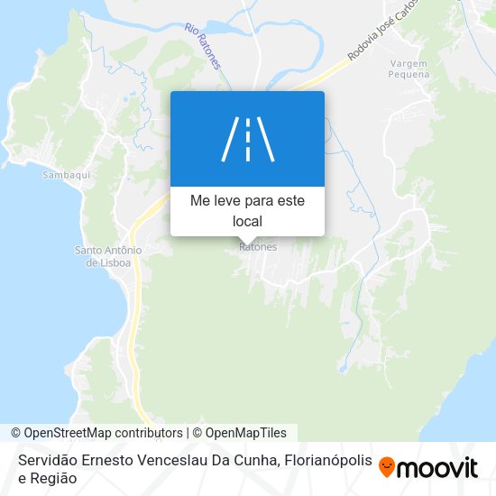 Servidão Ernesto Venceslau Da Cunha mapa