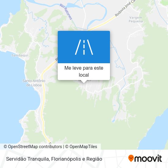 Servidão Tranquila mapa