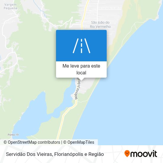 Servidão Dos Vieiras mapa
