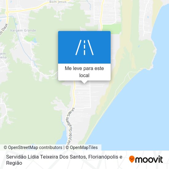 Servidão Lídia Teixeira Dos Santos mapa