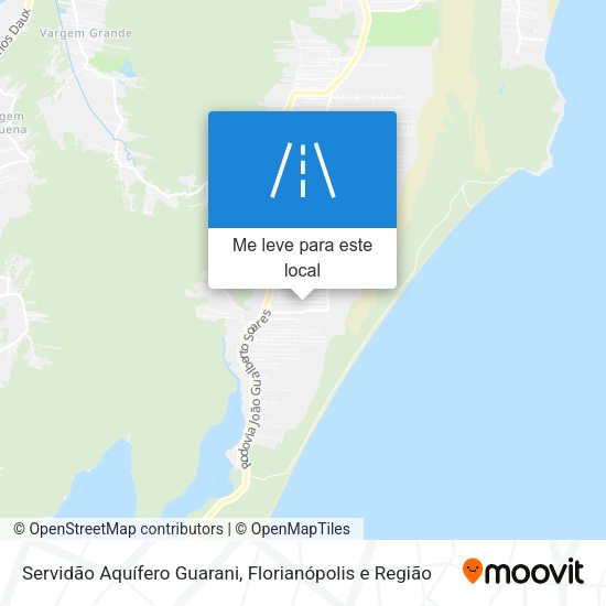 Servidão Aquífero Guarani mapa