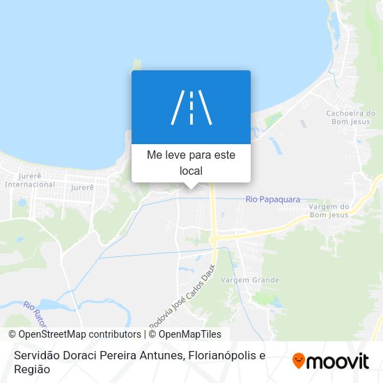Servidão Doraci Pereira Antunes mapa