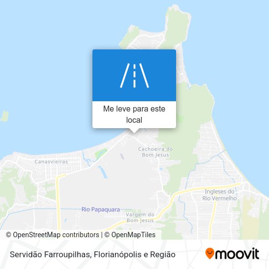 Servidão Farroupilhas mapa