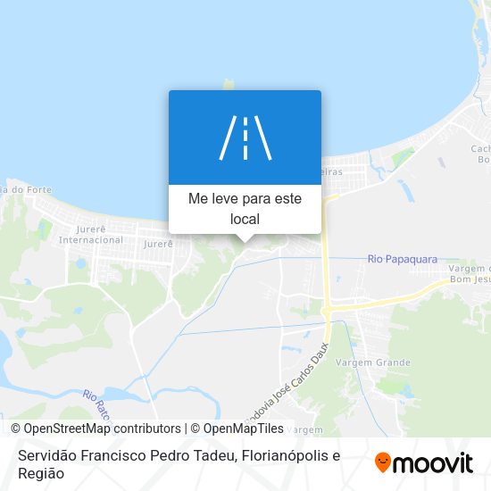 Servidão Francisco Pedro Tadeu mapa
