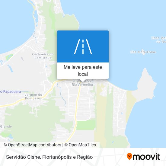 Servidão Cisne mapa