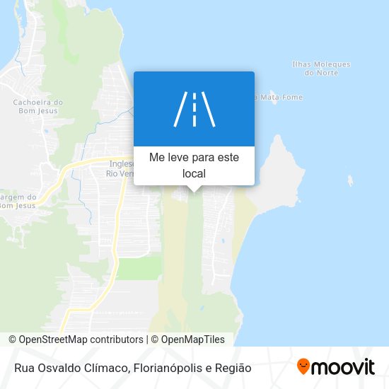 Rua Osvaldo Clímaco mapa