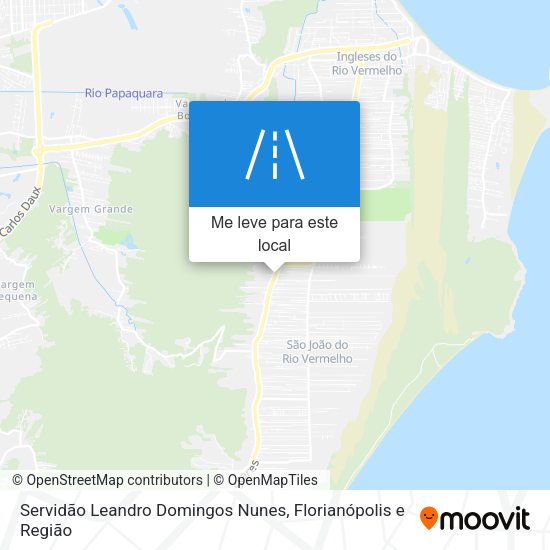 Servidão Leandro Domingos Nunes mapa