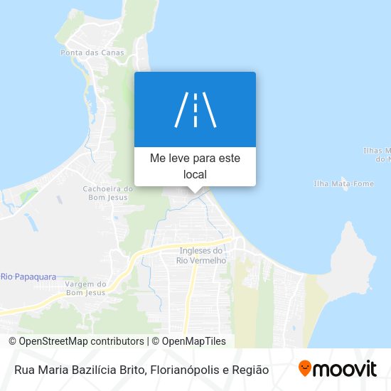 Rua Maria Bazilícia Brito mapa