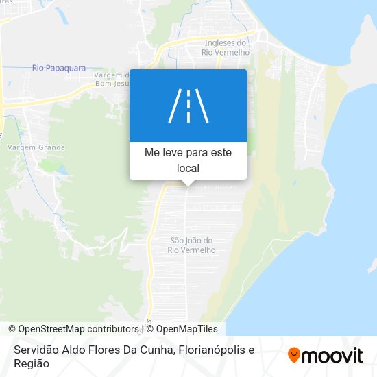 Servidão Aldo Flores Da Cunha mapa