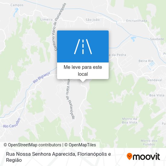 Rua Nossa Senhora Aparecida mapa