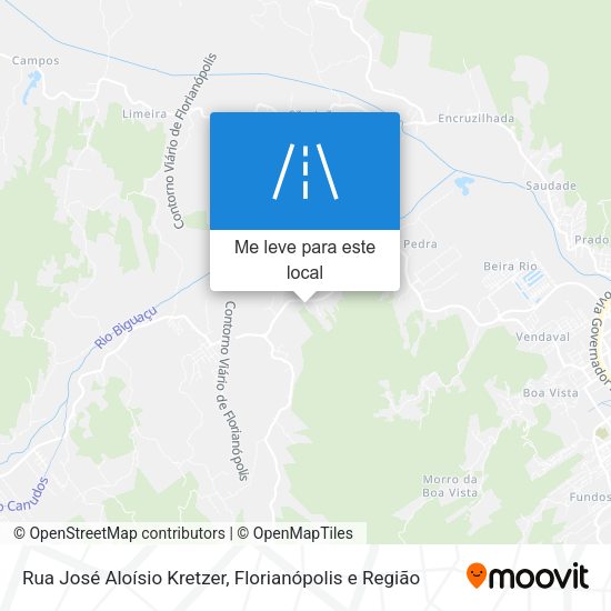 Rua José Aloísio Kretzer mapa