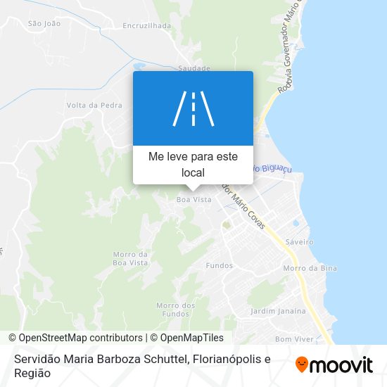 Servidão Maria Barboza Schuttel mapa