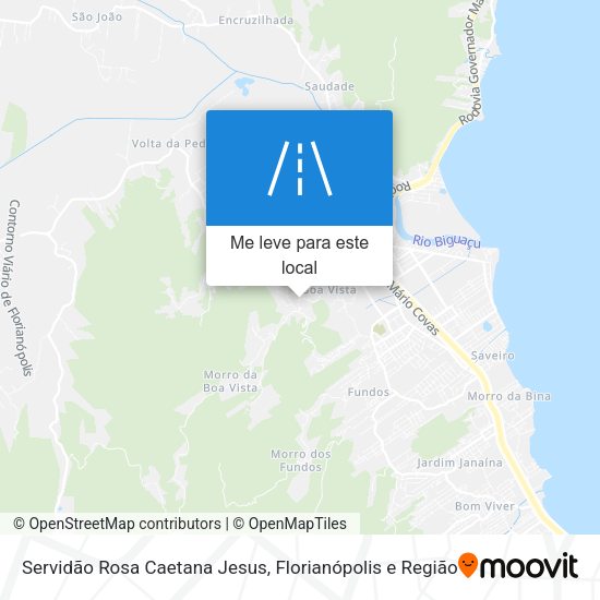 Servidão Rosa Caetana Jesus mapa