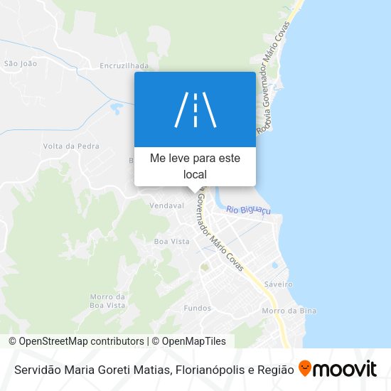 Servidão Maria Goreti Matias mapa