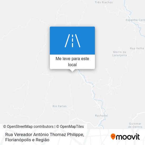 Rua Vereador Antônio Thomaz Philippe mapa