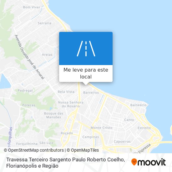 Travessa Terceiro Sargento Paulo Roberto Coelho mapa