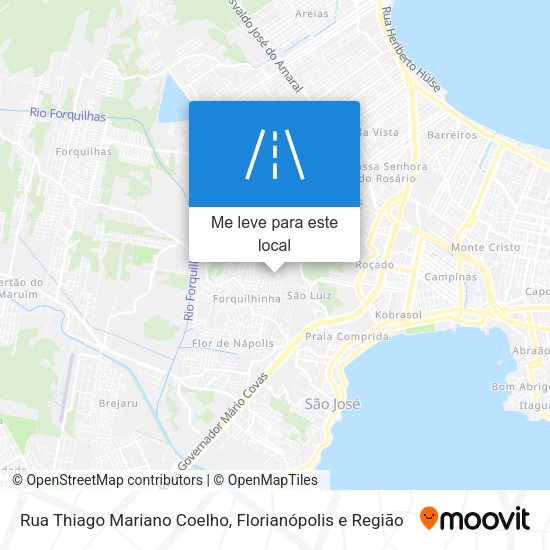 Rua Thiago Mariano Coelho mapa