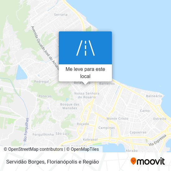 Servidão Borges mapa