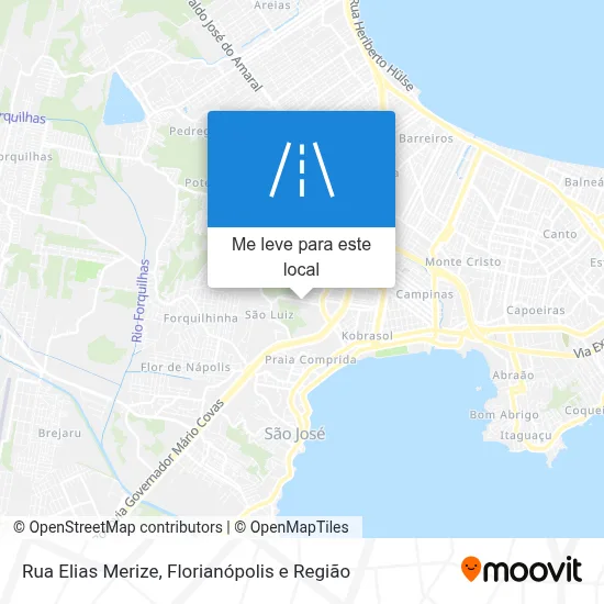 Rua Elias Merize mapa