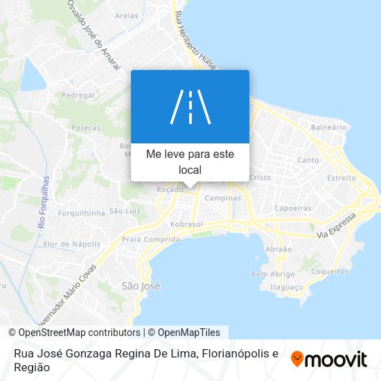 Rua José Gonzaga Regina De Lima mapa
