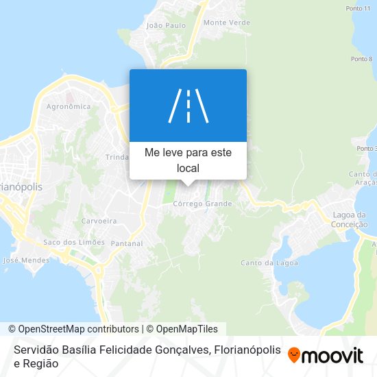 Servidão Basília Felicidade Gonçalves mapa