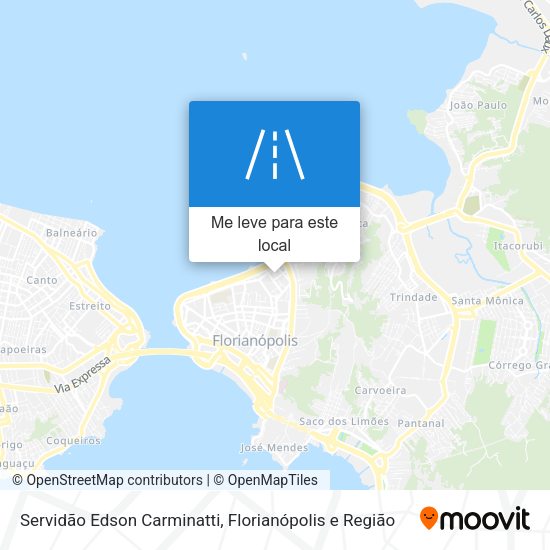 Servidão Edson Carminatti mapa