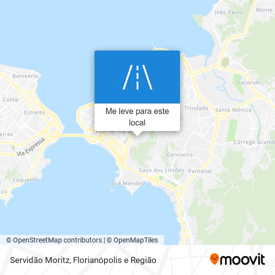 Servidão Moritz mapa