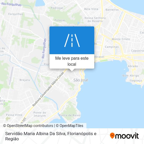 Servidão Maria Albina Da Silva mapa