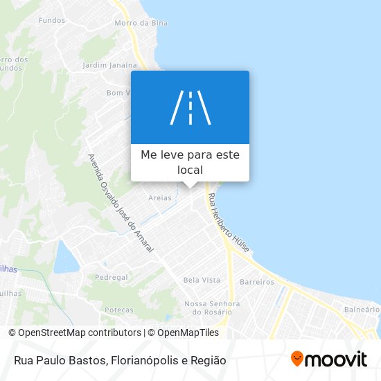 Rua Paulo Bastos mapa