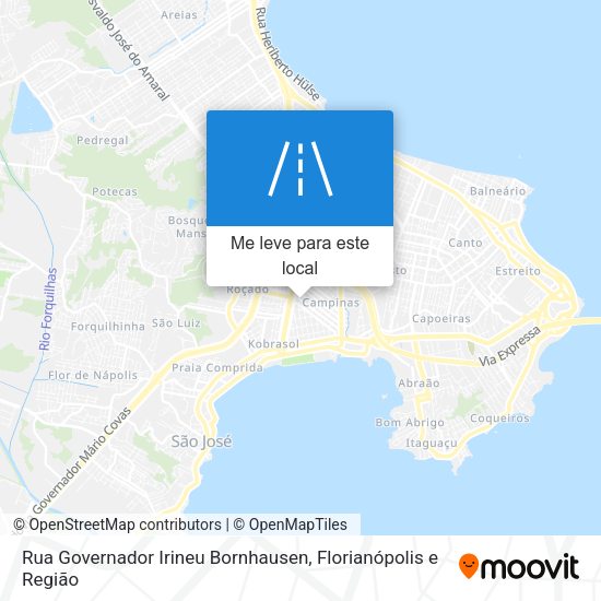 Rua Governador Irineu Bornhausen mapa