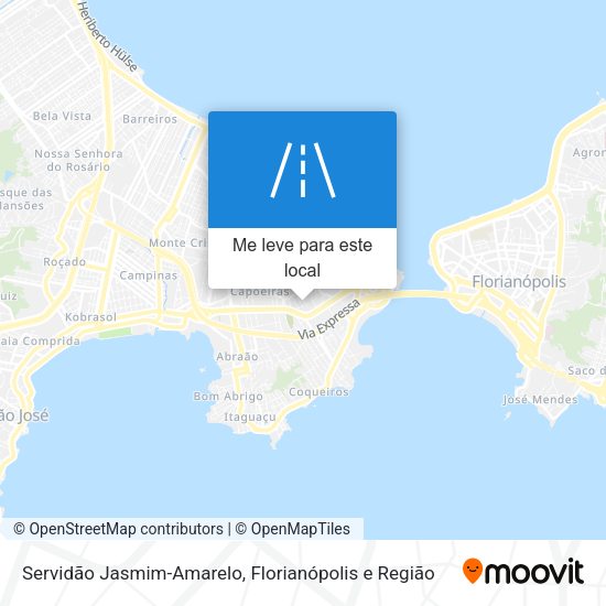 Servidão Jasmim-Amarelo mapa