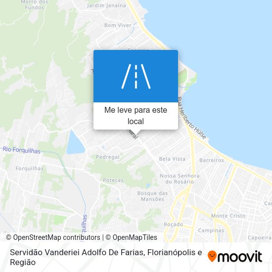 Servidão Vanderiei Adolfo De Farias mapa