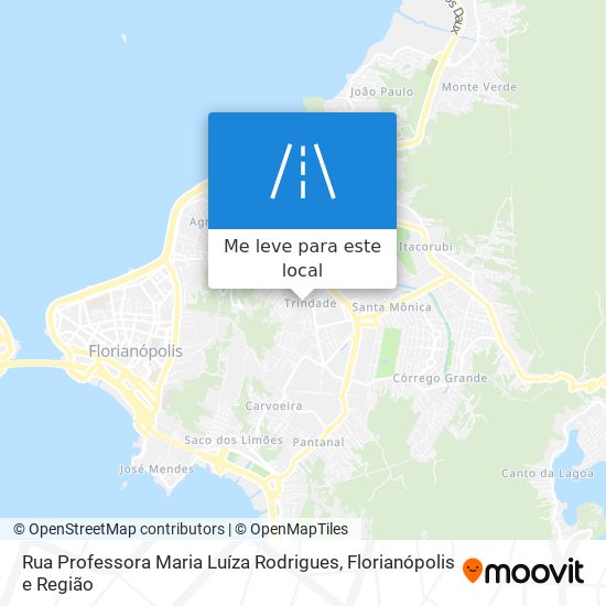 Rua Professora Maria Luíza Rodrigues mapa