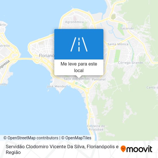 Servidão Clodomiro Vicente Da Silva mapa