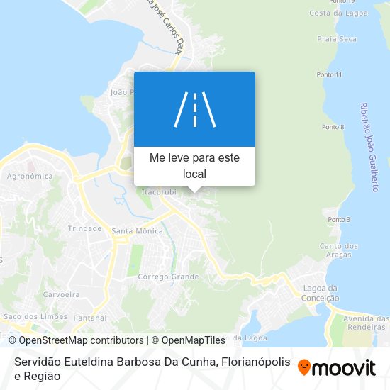 Servidão Euteldina Barbosa Da Cunha mapa