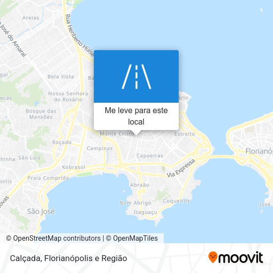 Calçada mapa