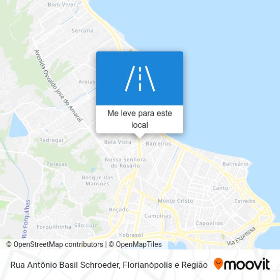 Rua Antônio Basil Schroeder mapa